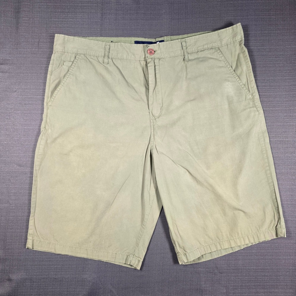 Desert Dunes Mens Olive Green Khaki Chino Shorts Size 38 Cotton US9A16